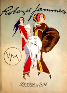 SACCHETTI, Enrico (1877-1967). 🇮🇹  Cover of Robes et femmes, 1913.