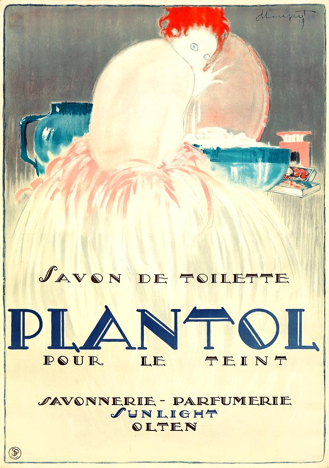 LOUPOT, Charles.  Savon de Toilette, Plantol pour le Teint, 1919.