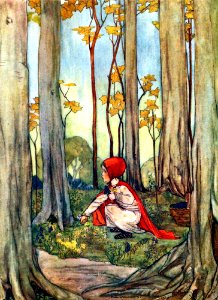 CRAMER, Rie.  Red Riding Hood, Sprookjes van Grimm, 1917.