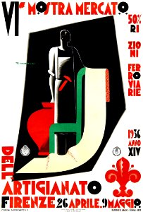 RICCOBALDI DEL BAVA, Giuseppe.  VI Mostra Mercato dell Artigianato, 1936.