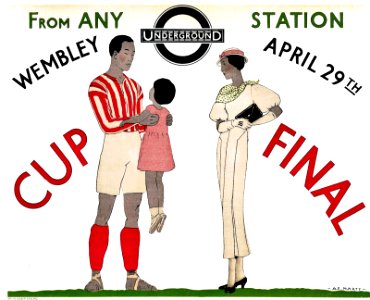 MARTY, André Édouard. 🇫🇷 Cup Final, Wembley, c. 1920s.