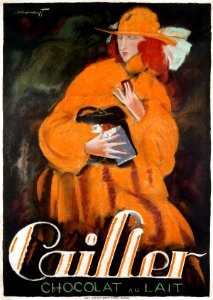 LOUPOT, Charles (1892-1962).  Cailler Chocolat au lait, 1921.
