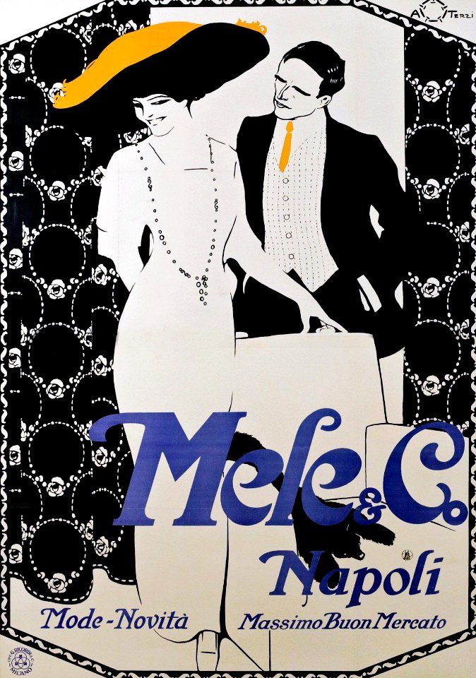 TERZI, Aleardo.  Mele & Co, Napoli, Mode-Novità.