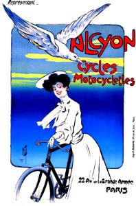 MISTI (Ferdinand MIFLIEZ). Alcyon Cycles, Motocyclettes.. Free illustration for personal and commercial use.