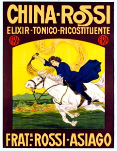 China Rossi, Elixir Tonico Ricostituente, c. 1920.