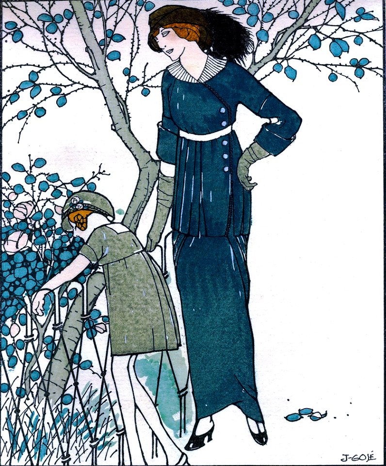 GOSÉ i ROVIRA, Francisco Javier. Les premières roses, Gazette du Bon Ton, No. 3, 1913.