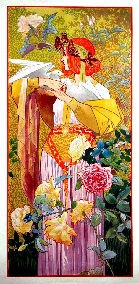 RIQUER YNGLADA, Alexandre de.  Estaciones, Primavera, 1899.
