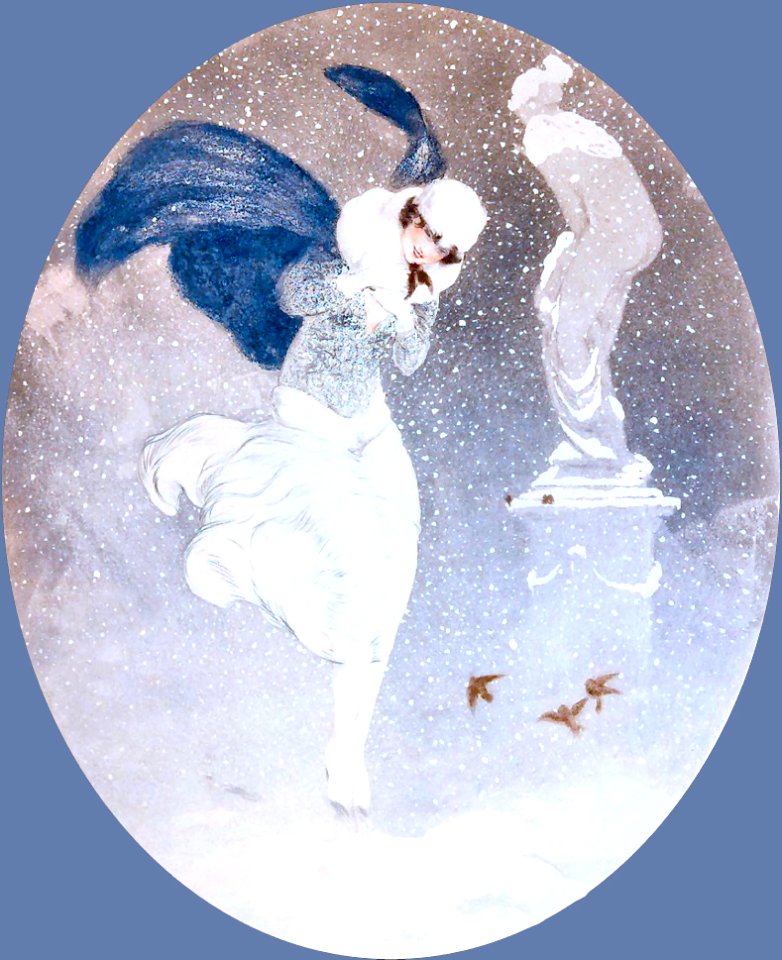 ICART, Louis (1888-1950). 🇫🇷  [Snowstorm]