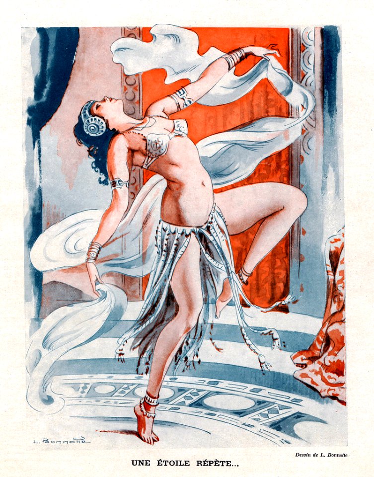 BONNOTTE, L. Une Étoile Répète..., Le Sourire magazine, c. 1920s