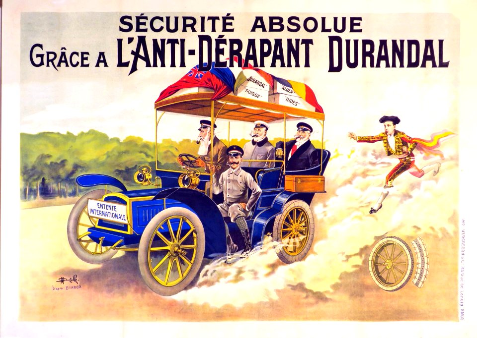 AUZOLLE, Marcellin.  Sécurité Absolue, Grâce à L'Anti-Dérapant Durandal, 1906.