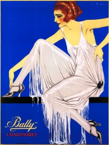 RIBAS MONTENEGRO, Federico. "Bally" Chaussures, 1924.. Free illustration for personal and commercial use.