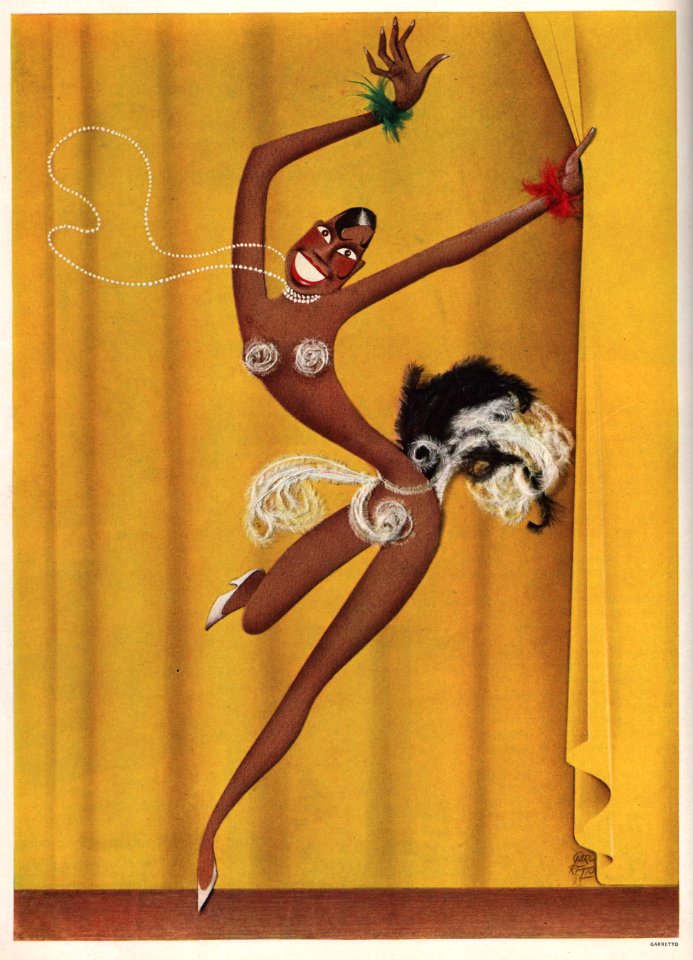 COVARRUBIAS, Miguel.  Josephine Baker, Vanity Fair, Feb. 1936.