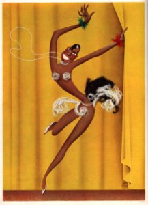 COVARRUBIAS, Miguel. Josephine Baker, Vanity Fair, Feb. 1936.. Free illustration for personal and commercial use.