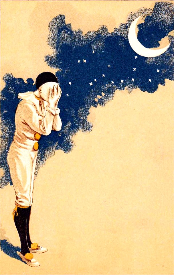 [Crying Pierrot & Moon], c. 1890s.