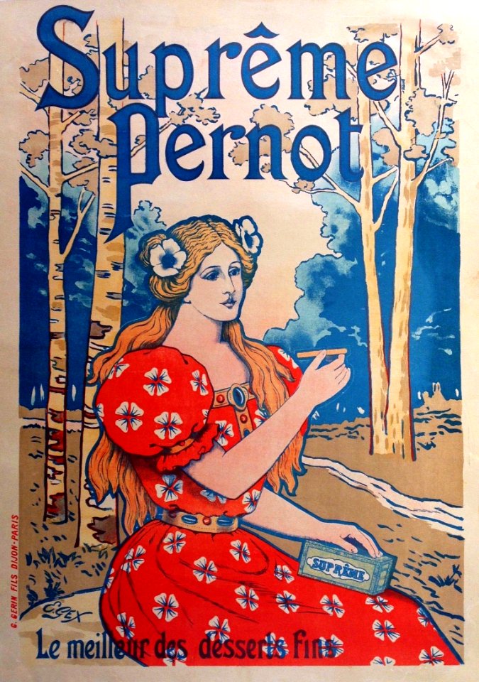 GEX, E.  Suprême Pernot, Le meilleur des desserts fins, c. 1911.