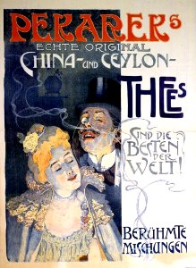 KARPELLUS, Adolf. 🇦🇹  Pekareks China und Ceylon Thees, 1899.