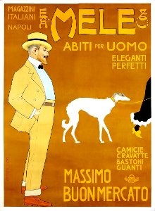 LASKOFF, Franz (François Laskowski, 1869-1921).  E. & A. Mele, Abiti per Uomo, 1900.