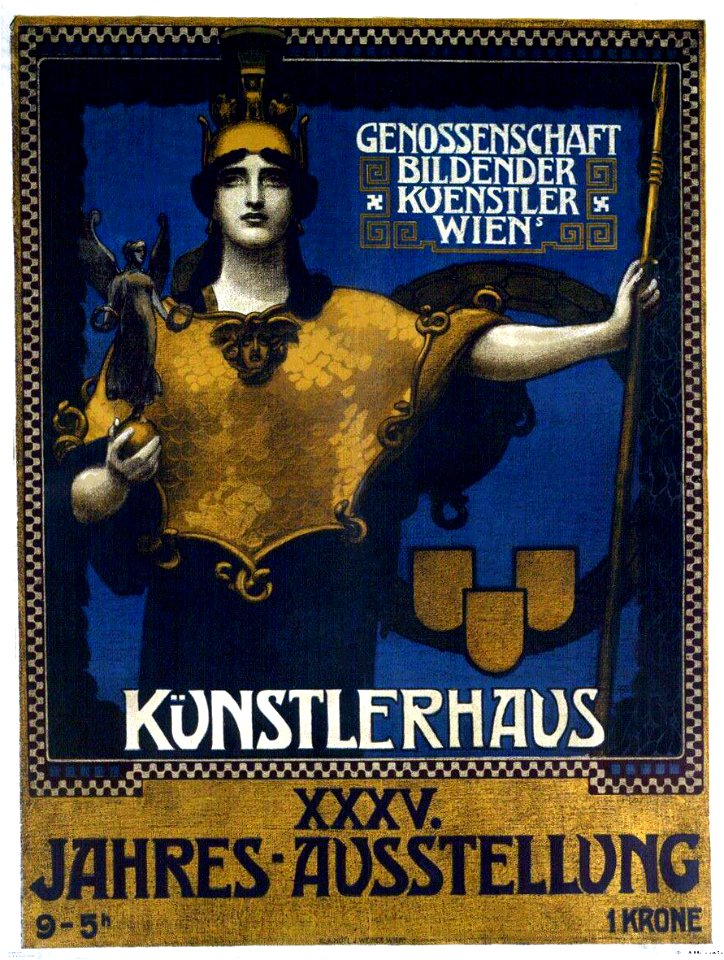 SCHRAM, Alois Hans. Künstlerhaus, XXXV Jahres-Ausstellung, c. 1908.. Free illustration for personal and commercial use.