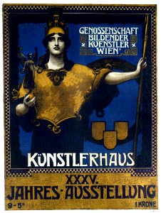 SCHRAM, Alois Hans. Künstlerhaus, XXXV Jahres-Ausstellung, c. 1908.. Free illustration for personal and commercial use.