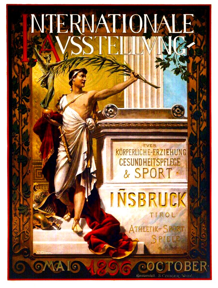 SCHRAM, Alois Hans.  Internationale Ausstellung für körperliche Erziehung, Gesundheitspflege & Sport, Innsbruck, 1896.