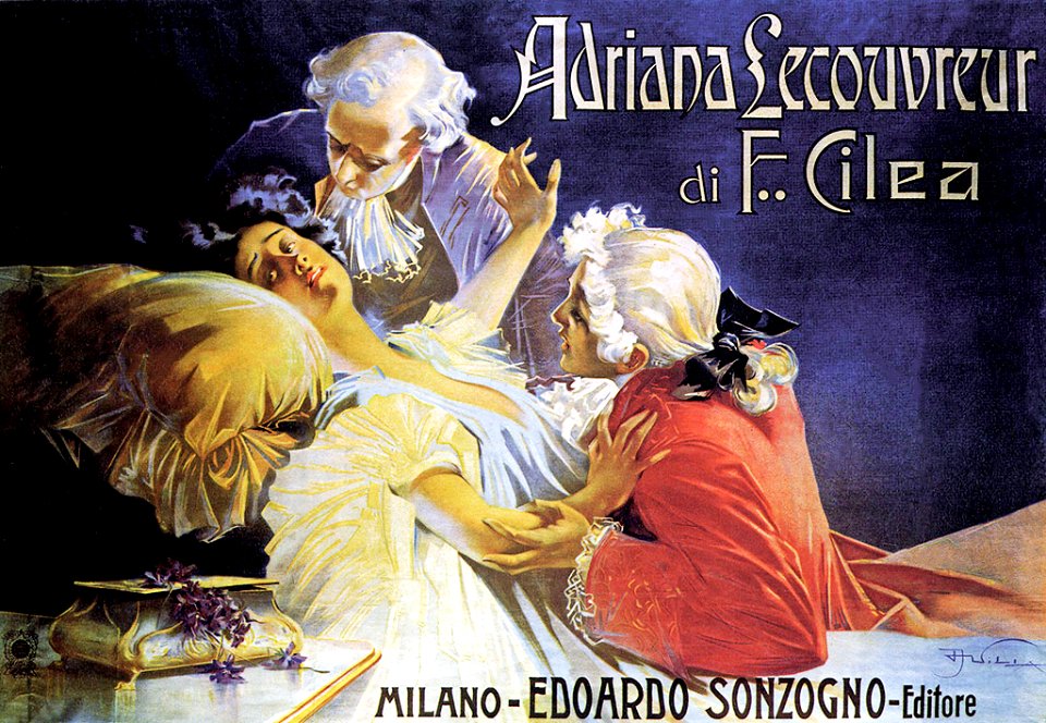 VILLA, Aleardo.  Adriana Lecouvreur di F. Cilea, 1902.