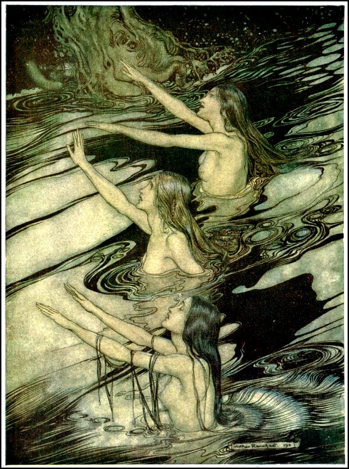 RACKHAM Arthur (1867-1939).  🇬🇧  The Rhinegold and the Valkyrie by Richard Wagner, 1910.