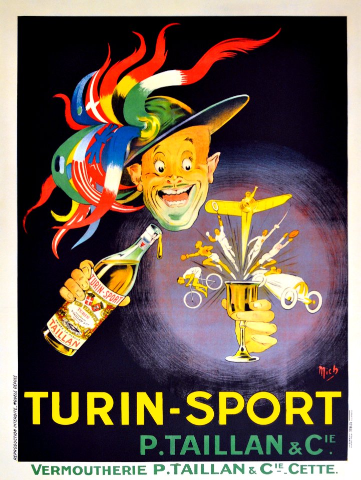 MICH (Michel Liebeaux, 1881-1923)-Turin Sport Vermoutherie-c1920s