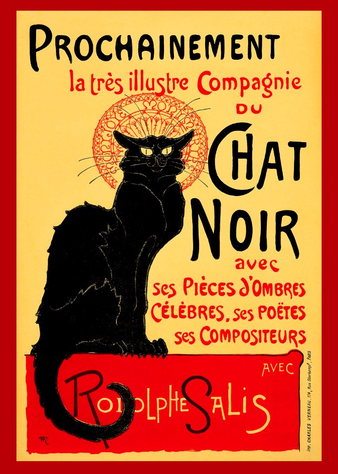AURIOL, George.  Le Chat Noir, Avec ses pièces d'ombres célèbres, ses poëtes, ses compositeurs.