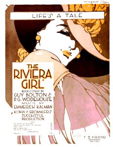 RICE, Burton.  "Riviera Girl", Book & Lyrics by Guy Bolton & P. G. Wodehouse.