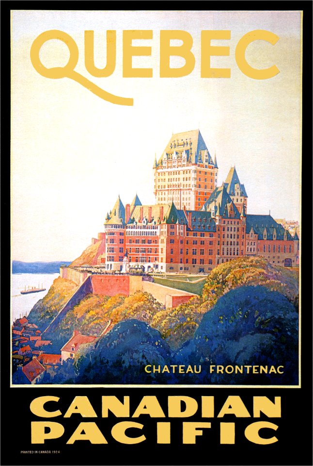 HOLLINGSWORTH, Will.  Quebec, Château Frontenac, 1924.
