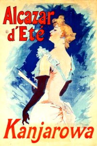 CHÉRET, Jules (1836-1932). 🇫🇷  Alcazar d'Été, Kanjarowa, 1891.