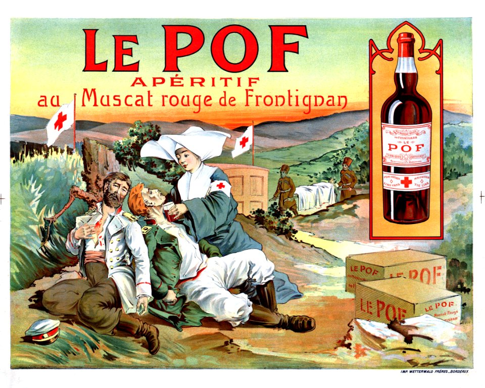Le Pof, Apéritif au Muscat Rouge de Frontignan.