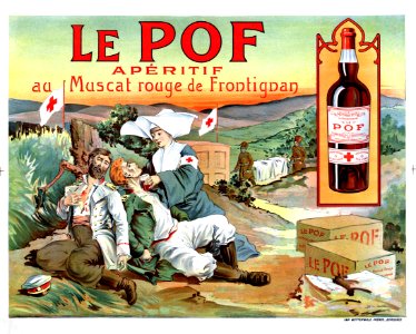 Le Pof, Apéritif au Muscat Rouge de Frontignan.
