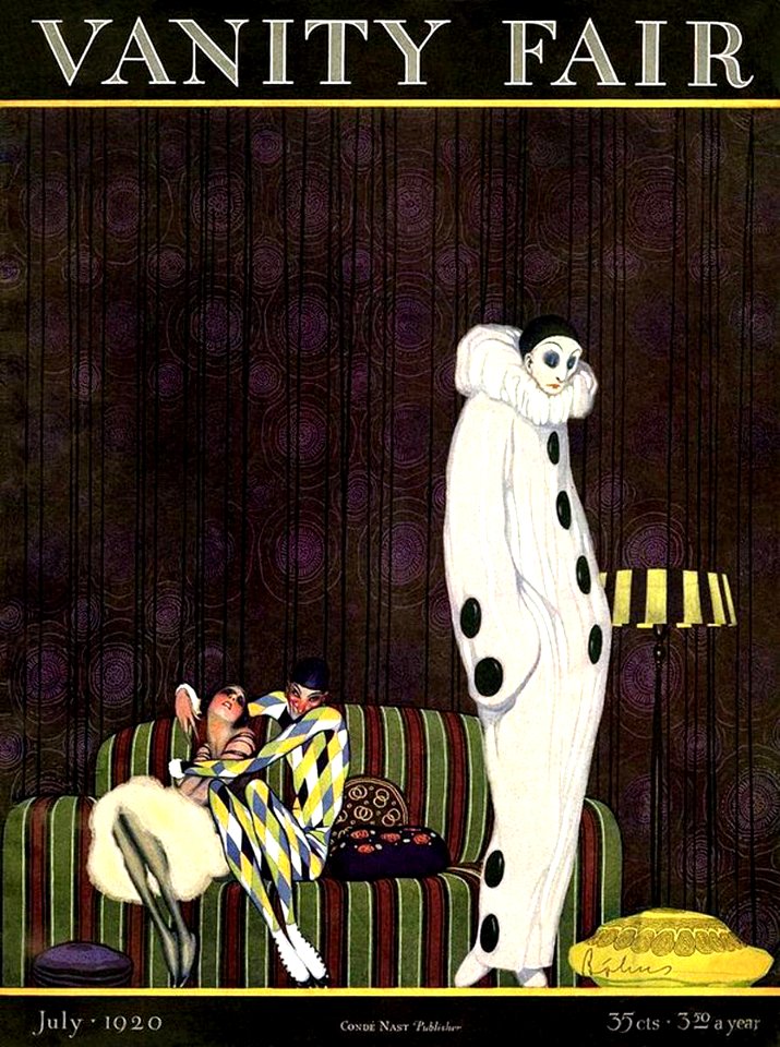BÓLIN, Guillermo. “La tristeza de Pierrot”, Vanity Fair, July 1920.