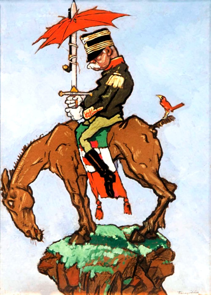 FARAGÓ, Géza (1877-1928). Caricature of Vittorio Emanuel Orlando.
