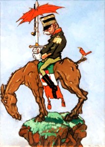 FARAGÓ, Géza (1877-1928). Caricature of Vittorio Emanuel Orlando.