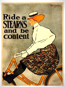 PENFIELD, Edward.  Ride a Stearns and be content, 1896.
