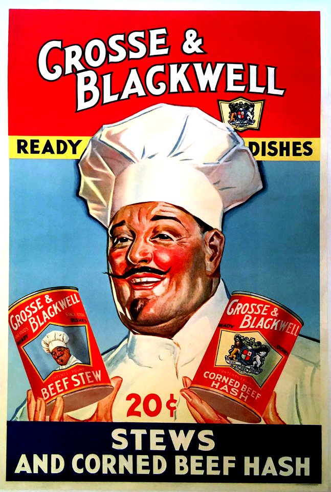 Crosse and Blackwell Ready Dishes, Stews and Corned Beef Hash.