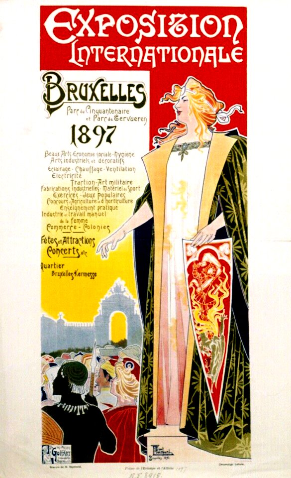 PRIVAT LIVEMONT, Henri.  Exposition Internationale, Bruxelles, 1897.