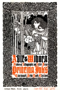 BRADLEY, Will.  Ad for Ault & Wiborg Inks, 1897.