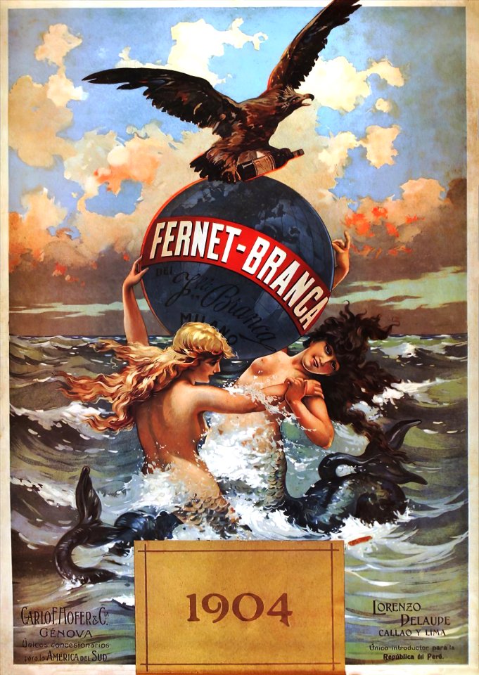 Fernet Branca [sirenas], 1904.