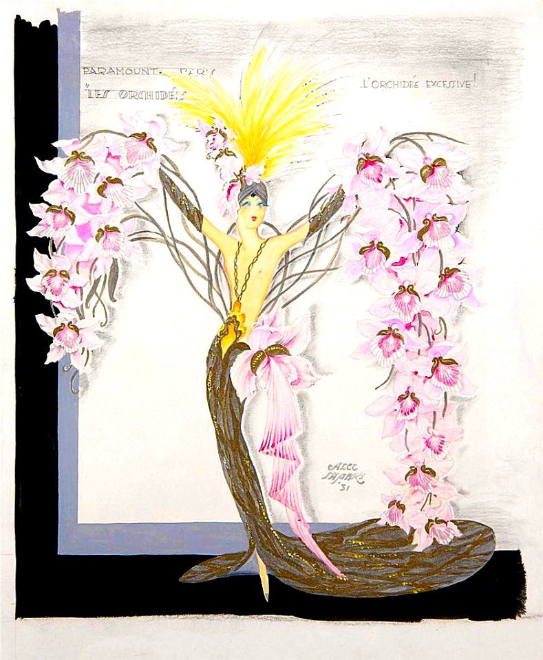 SHANKS, Alec.  “Les Orchidées”, 1931.