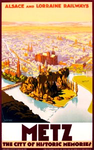 SONDERER, R. Metz, The City of Historic Memories, c. 1930s.