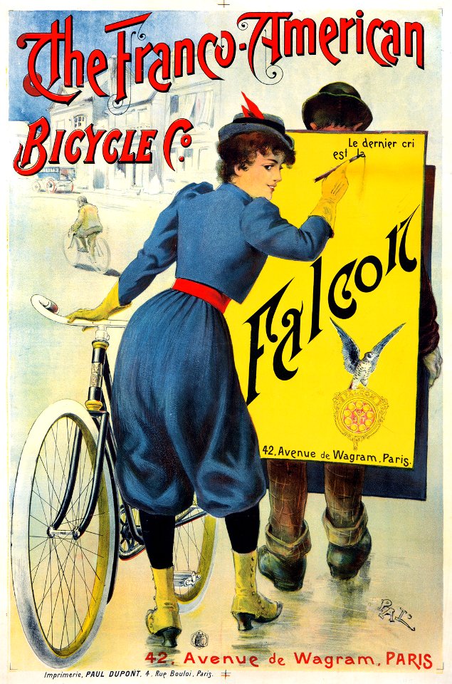 PAL (Jean de PALEOLOGU, 1860-1942).  The Franco-American Bicycle Co., Falcon.
