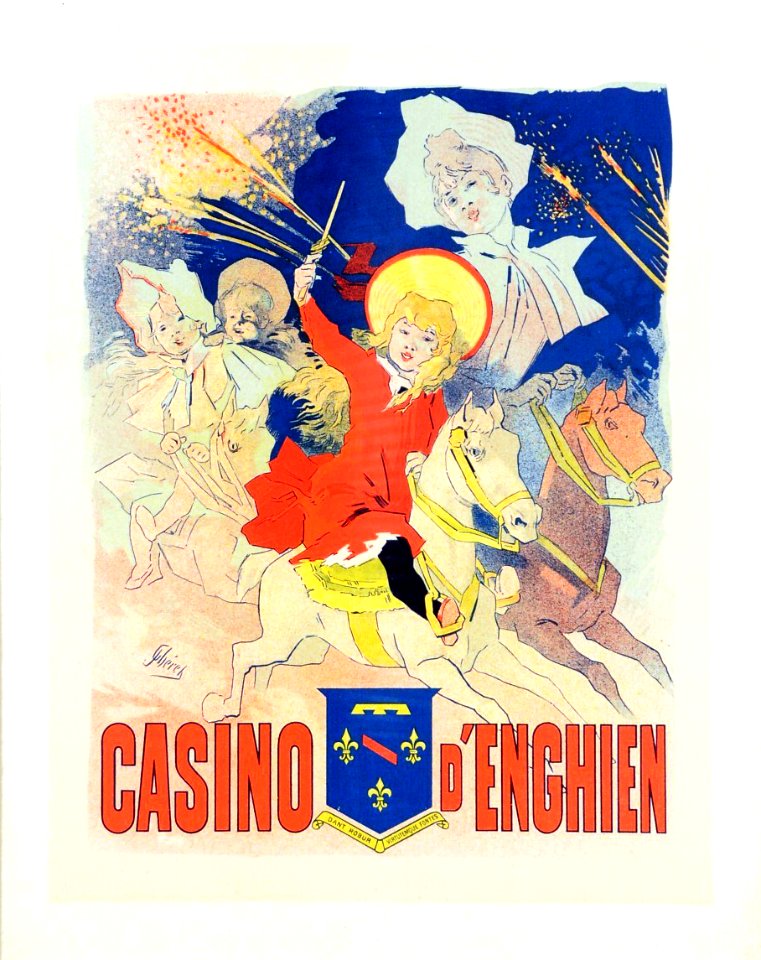CHÉRET, Jules (1836-1932). 🇫🇷  Casino d'Enghien.