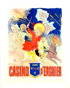CHÉRET, Jules (1836-1932). 🇫🇷  Casino d'Enghien.