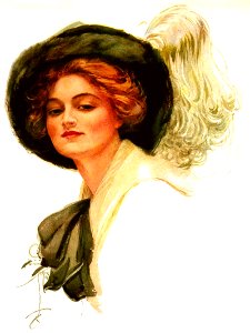 FISHER, Harrison (1875-1934). 🇺🇸  Portrait of Dorothy Gibson.