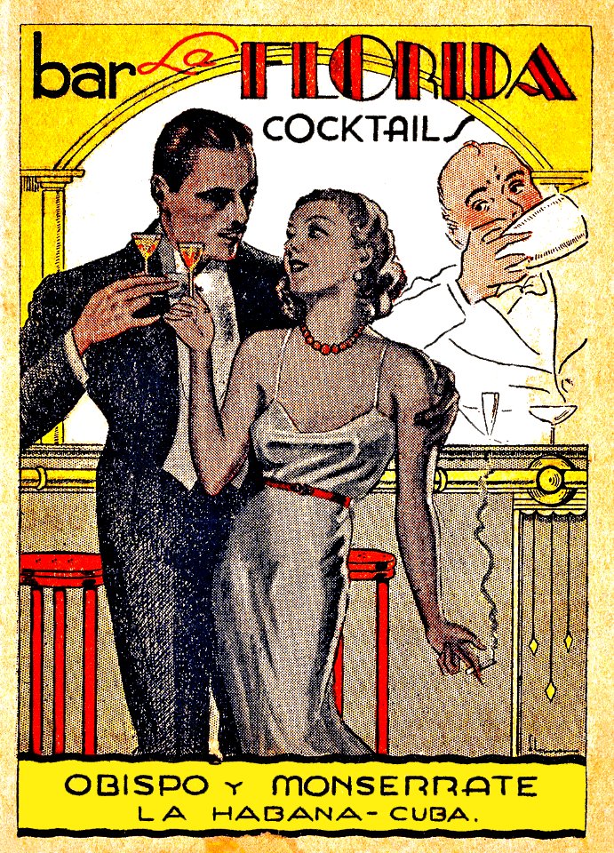 Bar Florida Cocktails, La Habana, Cuba [recipe book], c. 1950.