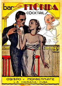 Bar Florida Cocktails, La Habana, Cuba [recipe book], c. 1950.