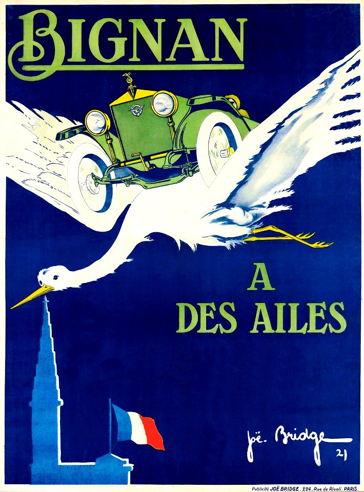 BRIDGE, Joë (Jean BARREZ). Bignan a des Ailes, 1921.